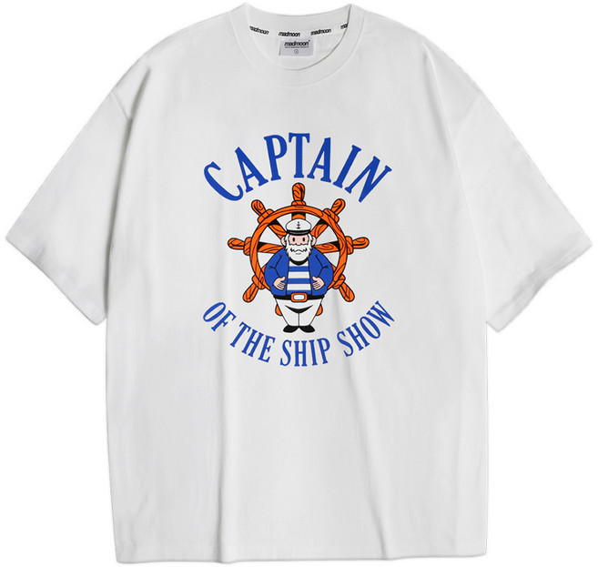 더매드문 캡틴 통기성 오버핏 반팔 티셔츠