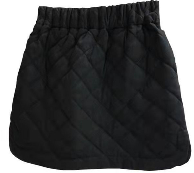 여성용 무늬 패딩 스커트 추동 빅사이즈 밴딩 하이웨스트 A라인 스커트 미니치마 뉴타임즈Women's Half Skirt