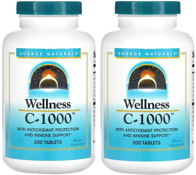 소스네츄럴스 웰니스 C-1000 200 정, 200정, 2팩 - 쿠팡
