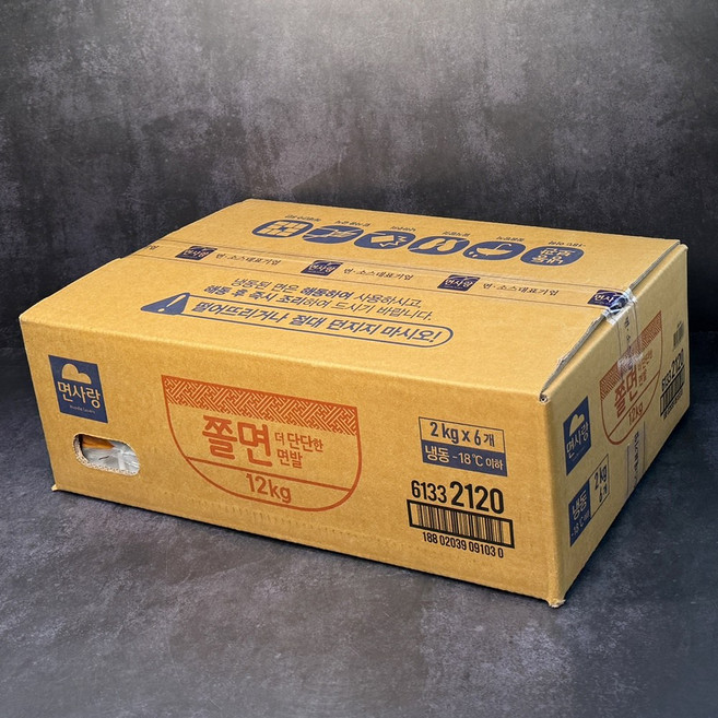 면사랑 냉동 쫄면 더 단단하고 쫄깃한 가정 업소에서 대용량, 6개, 2kg