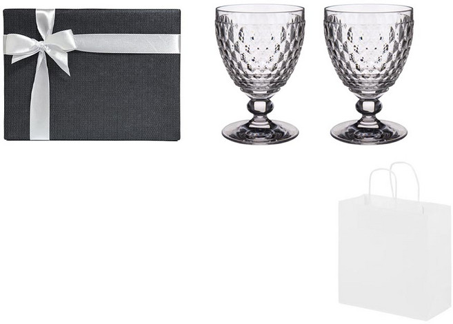 빌레로이앤보흐 보스톤 고블렛 중 2p 클리어 310ml 선물포장 기프트세트 리뉴얼, 1세트, 투명