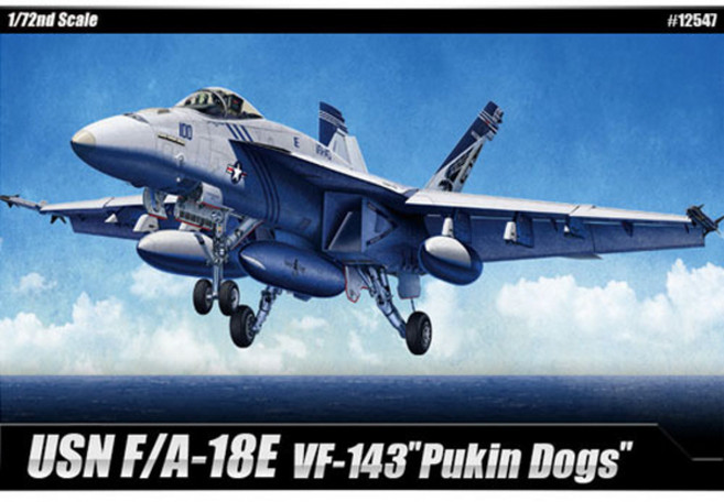 아카데미과학 미해군 F/A-18E VF-143 푸킨독스 프라모델 12547, 1개