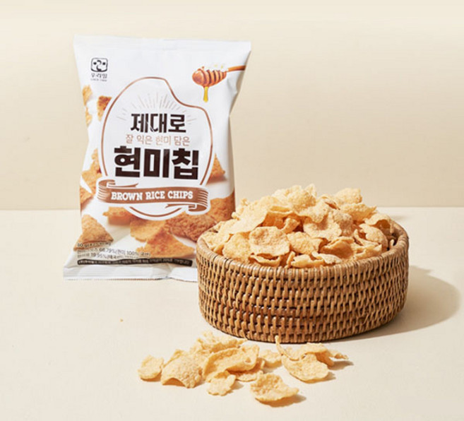 우리밀 제대로 현미칩, 5개, 80g