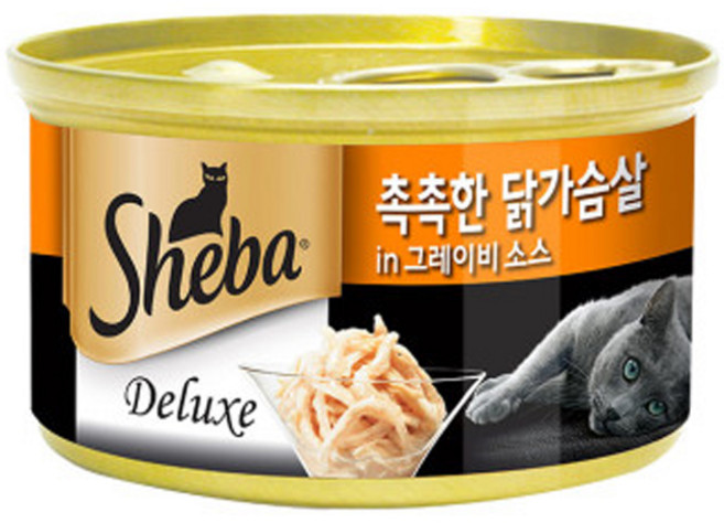 쉬바 고양이 디럭스 간식캔, 닭, 85g, 10개