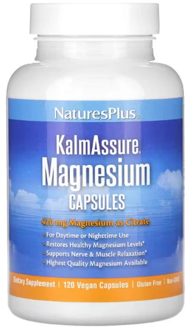 네이처스플러스 KalmAssure 마그네슘 105mg 베지캡슐, 1개, 120정 - 쿠팡