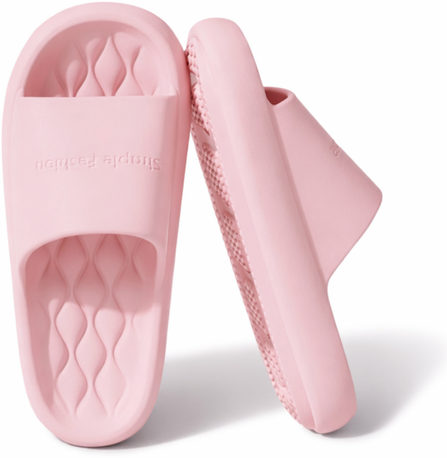 심플로우 가볍고 푹신한 거실 실내화 슬리퍼, 1개, 핑크