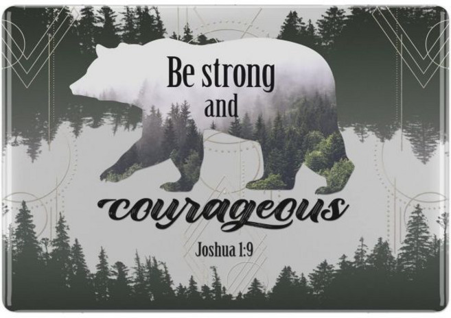 아이맥 일체형 컴퓨터 PC MacBook Air 13 2020 A2337 A2179 Mac Pro 16 2021 A214 2019 15 인치 12 성경 구절 나무 터치 바 시편, Be Courageous