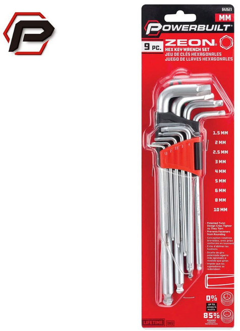 Powerbuilt 內六角板手組 損壞螺帽拆除工具, 1個