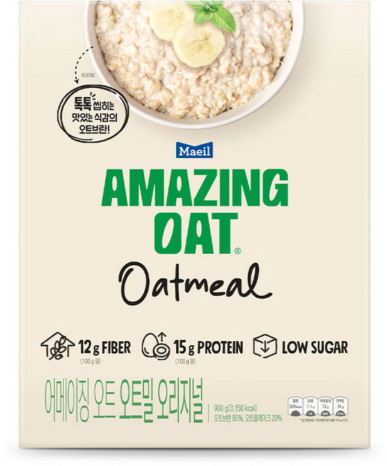 매일 어메이징오트 오트밀 오리지널 900g, 2개