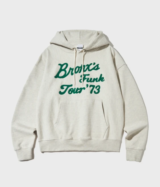 OUTSTANDING V.S.C HOOD SWEAT(BRONXS FUNK)_1%OATMEAL - 쿠팡