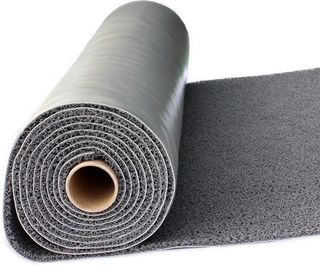 초면애 미끄럼방지 코일매트 막힘형 10mm 폭120cm 6M 12M 롤형 단품 (상가 현관용 PVC매트), 12M 그레이, 1개
