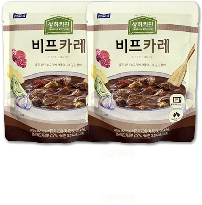 상하키친 비프카레, 170g, 2개