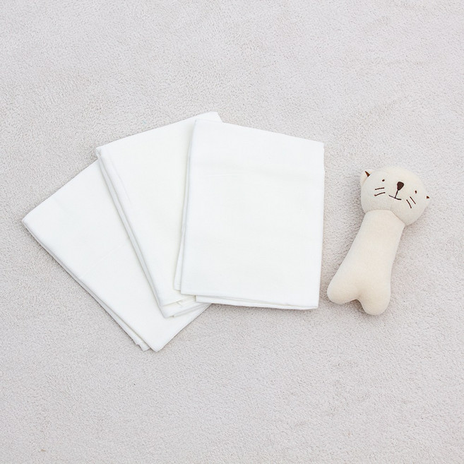 베이비스토리 대나무 천기저귀, 3개, 단색