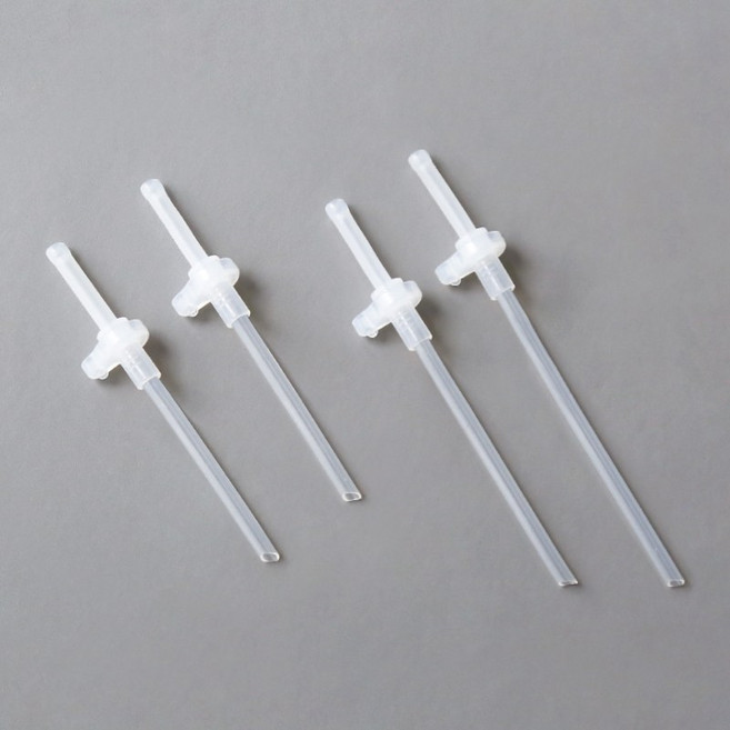 에디슨 흘림방지 실리콘 빨대 세트, CU3031 127mm + EB4335 세척 브러쉬, 1세트, 200ml