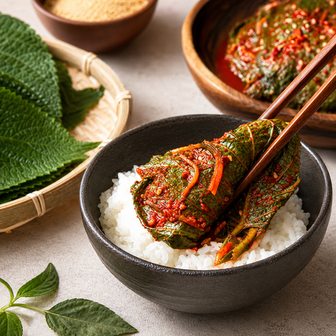 3위 - 밥도둑 양념 깻잎김치 국내산 깻잎 반찬, 1개, 500g