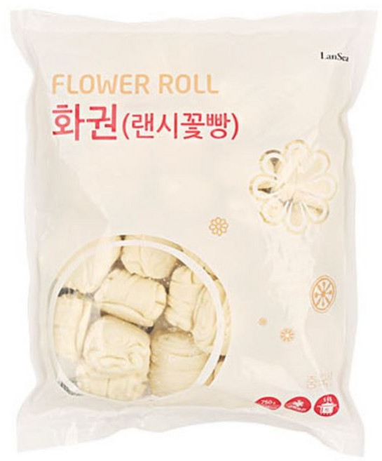 랜시 냉동 꽃빵 화권 750g 고추잡채빵, 1개