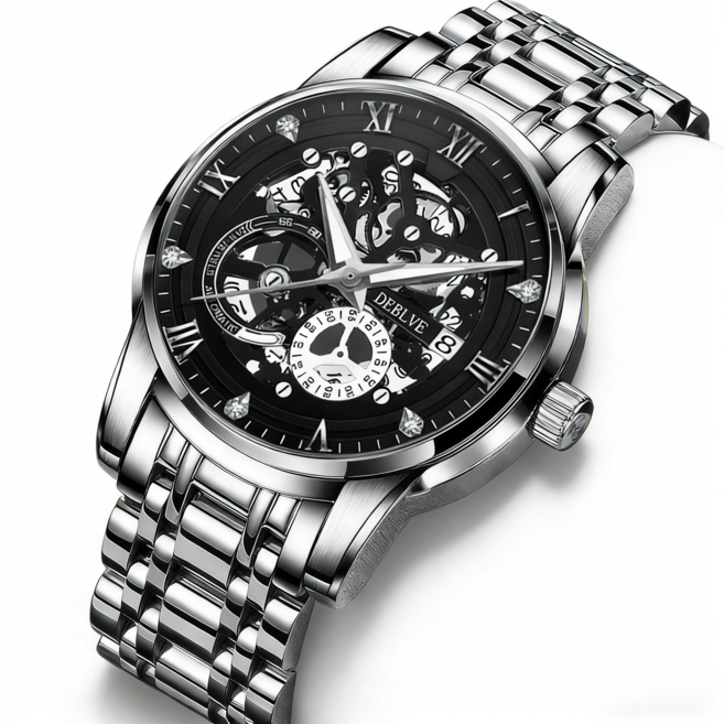 한아로지스 클래식 남성 쿼츠 메탈 손목시계