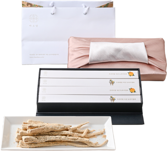 바오담 콩고물 국산 도자리정과 선물세트 어버이날 선물 상견례 답례품 어르신간식, 1세트
