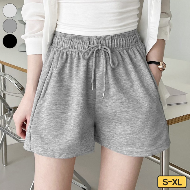여리진 여성용 편안한 밴드 숏 3부 반바지 팬츠 트레이닝 바지 빅사이즈까지