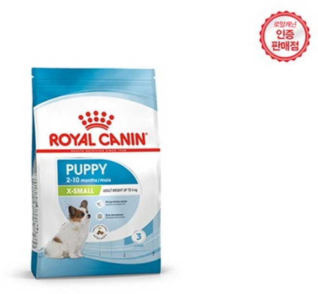 [로얄캐닌] 강아지사료 엑스스몰 퍼피 3KG, 1개, 닭
