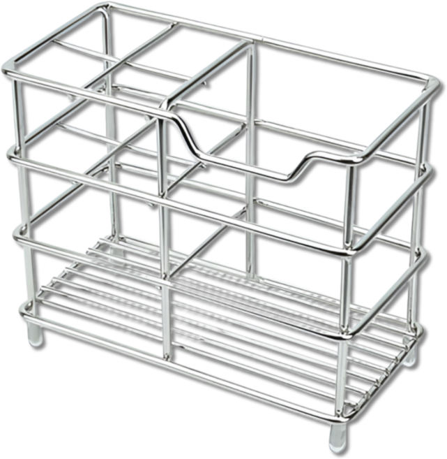 펴나나다 욕실 스텐 칫솔꽂이 정리대, 실버, 1개