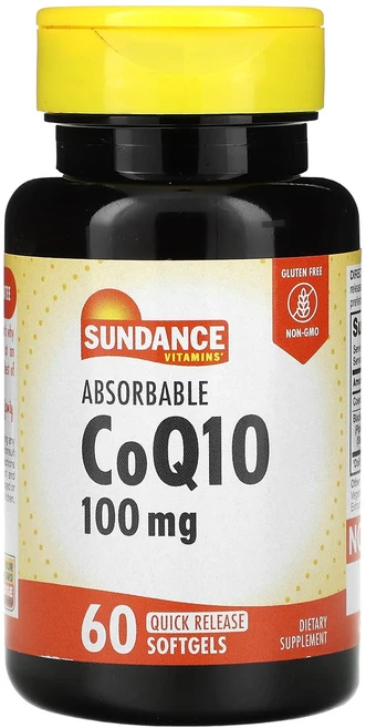 새해 첫좋은선물 Sundance Vitamins 흡수성 CoQ10 100mg 속방형 소프트젤 60정 제대로 할인합니다, SundanceVitamins흡수성CoQ10100mg속, 1개 - 쿠팡