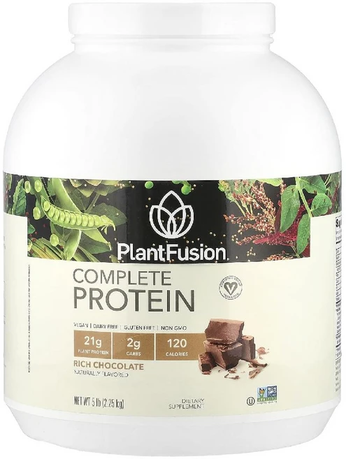 플랜트퓨전 컴플리트 프로틴 리치 초콜릿 글루텐 프리 비건, 1개 - 쿠팡