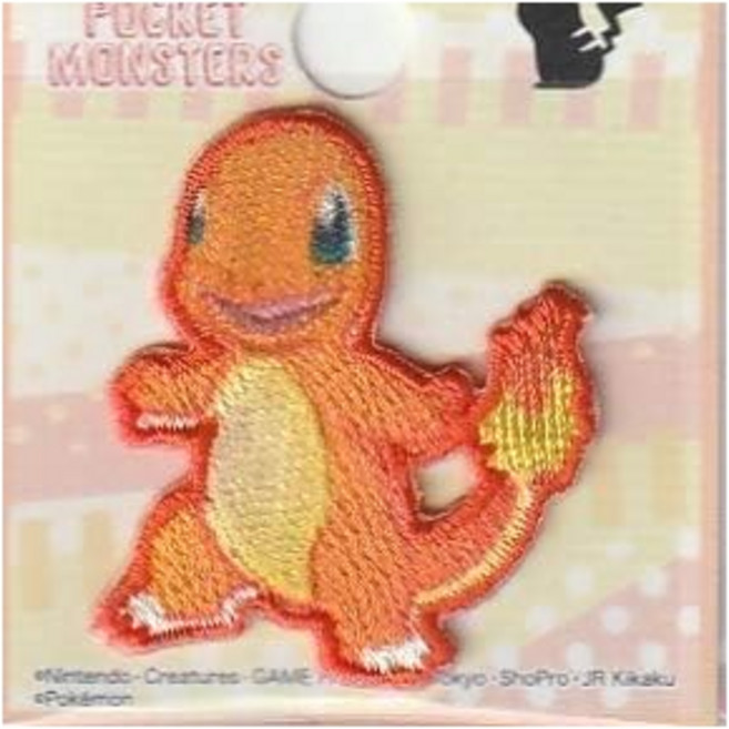 이나가키 복식 포켓몬 와펜 스티커 다리미 접착 양용 파이리 POS003