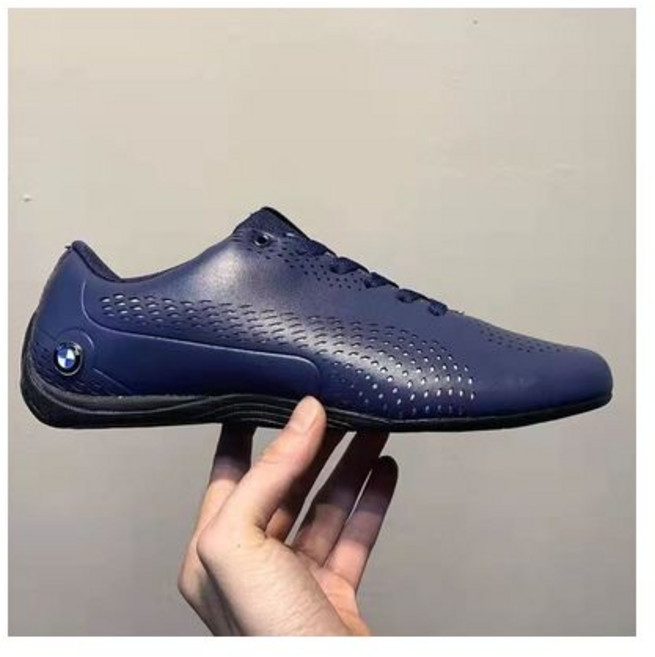 신형 페라리 F1 레이싱화 리얼 가죽 남성화 통기성 드라이빙화 더 쉰 운동화 러쉬, 42, BMW 블루