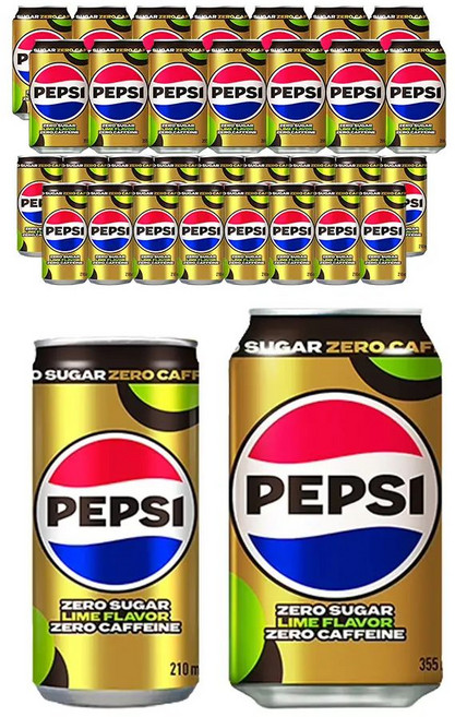 펩시 제로슈거 라임향 제로카페인 올인원팩 (210ml +355ml), 210ml
