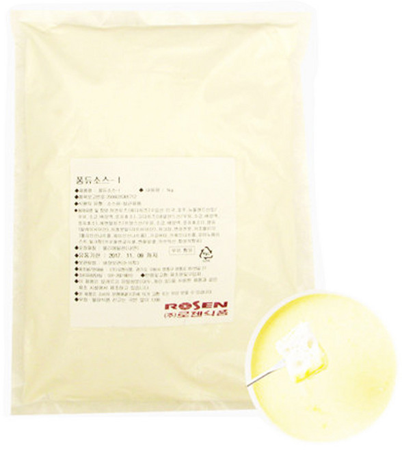 로젠 퐁듀 치즈 소스 1kg(드레싱 샐러드 크림 양념), 1개, 1L