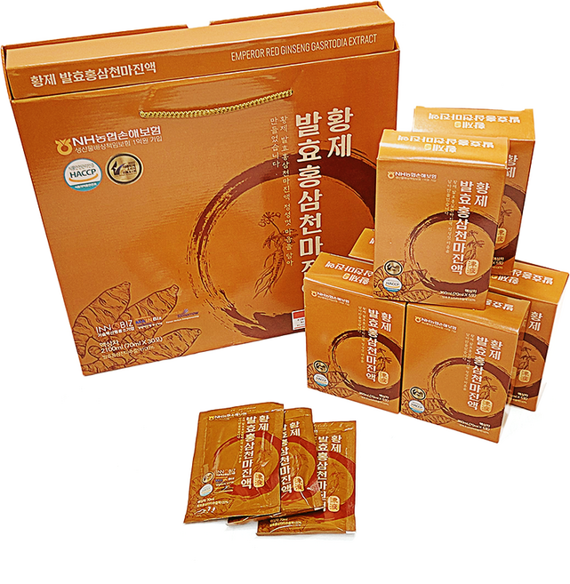 더존건강 황제 발효 홍삼 천마 진액 70ml 30포, 30개, 75ml