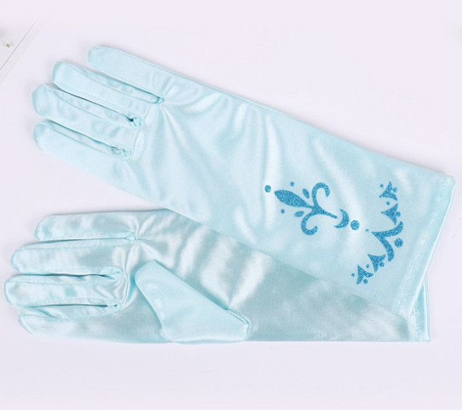 오자드 공주장갑 여아 공주 연주회 드레스 장갑, 1개, 연하늘