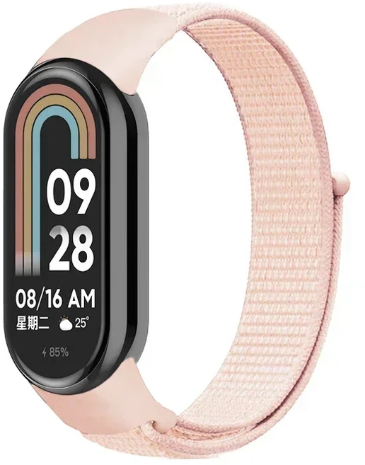 미밴드 10 9 8 스마트 팔찌 손목밴드 시계줄 나일론 루프 스트랩 미밴드 8 9 10 스트랩 액세서리, 06 천상의 청록색, 01 빠른, 01 For  band 10