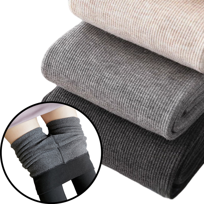 글로즈온 340g 하이웨스트 극한파용 기모 면레깅스 도톰한 보온 겨울스타킹