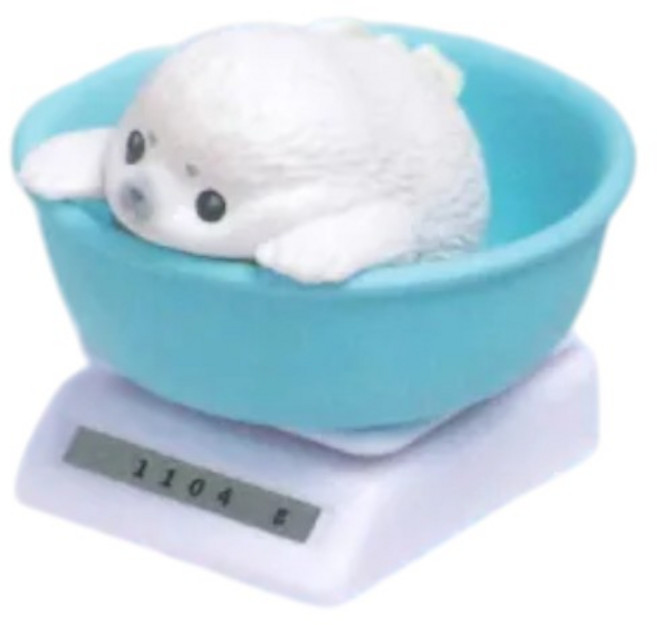YELL 今日也茁壯成長中-水族館篇 轉蛋 扭蛋 公仔, 1個, A款/海豹+藍盆