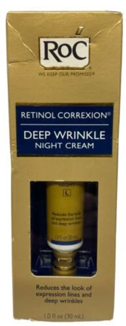 RoC 레티놀 코렉시온 딥 주름 나이트 크림 1온스 디스트레스트 박스, 30ml, 1개 - 쿠팡