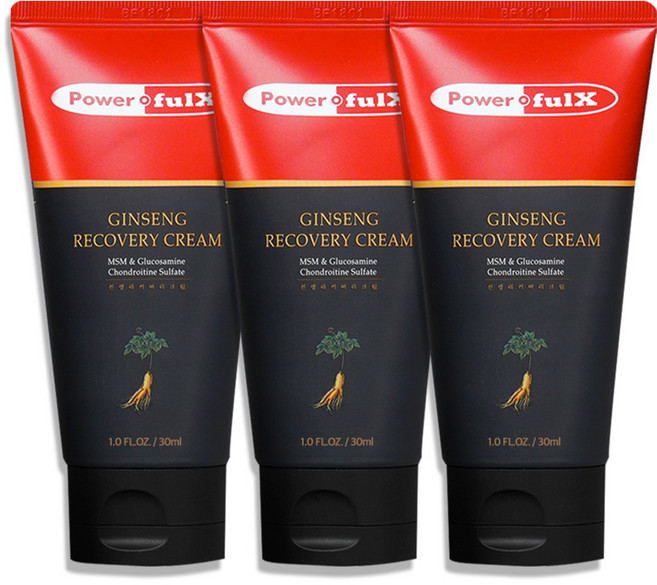 파워풀엑스 진생 리커버리크림, 30ml, 3개