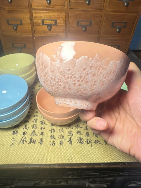 家用 冰花瓷碗, 如圖所示, 1個