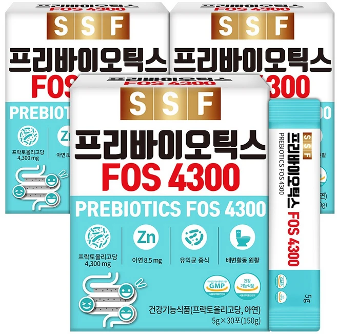 순수식품 프리바이오틱스 FOS4300, 90개, 5g - 쿠팡