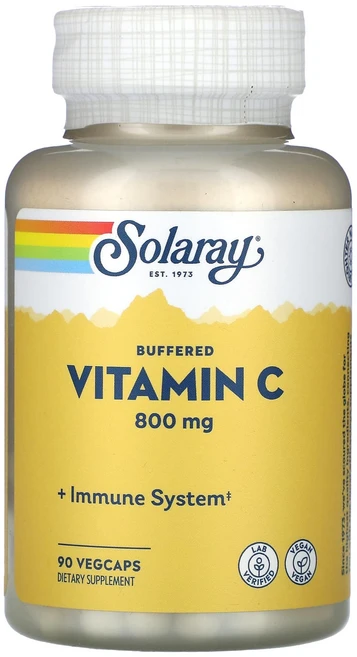 Solaray 완충형 비타민C 800mg 베지 캡슐 90정, Solaray완충형비타민C800mg베지캡슐90정, 1개 - 쿠팡
