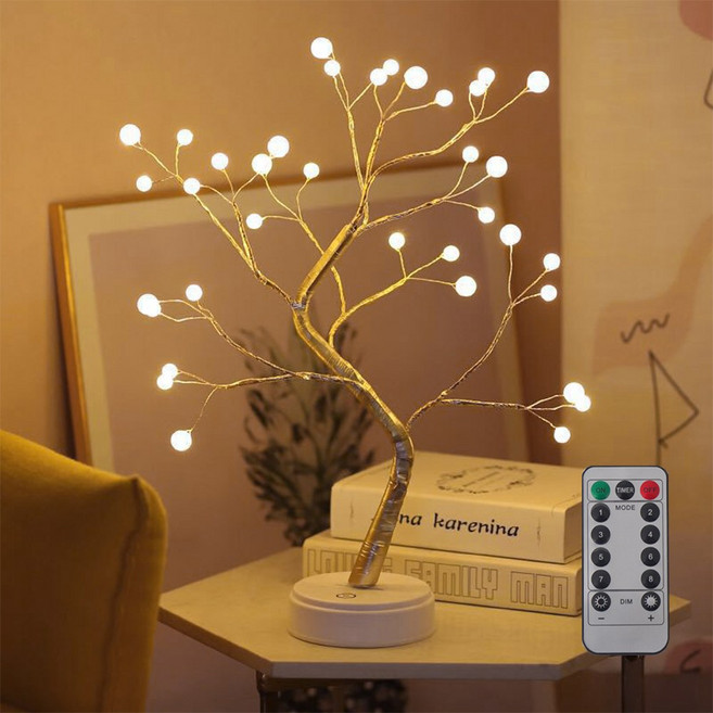 위케아 36구 진주 미니트리 인테리어스탠드 무드등, 심플형