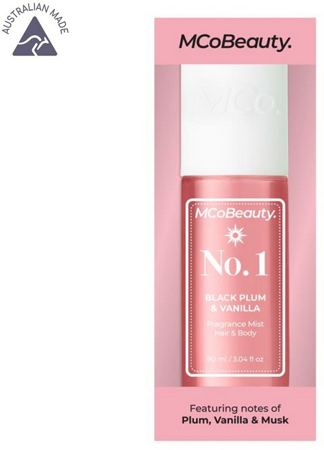 호주 Mco뷰티 블랙 플럼 & 바닐라 No.1 향수 헤어 & 바디 미스트, 1개, 90ml