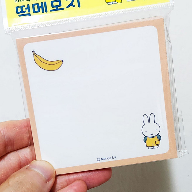 미피 떡메모지 100매, 바나나