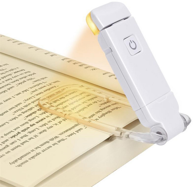휴대용 독서등 초소형 미니 접이식 무선 집게 공부용 북라이트 충전식 침실 휴대용 LED 클립 독서등, 28개