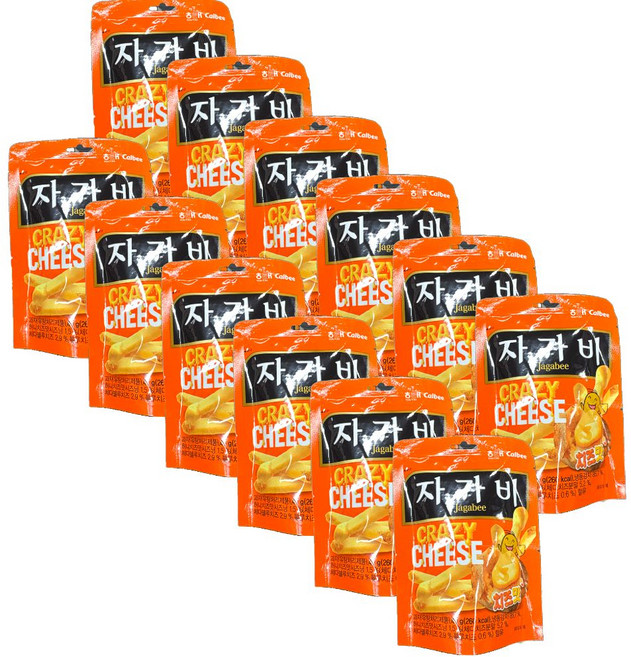 해태 자가비 치즈맛 45g 바삭 감자스틱 스낵 과자 간식, 12개