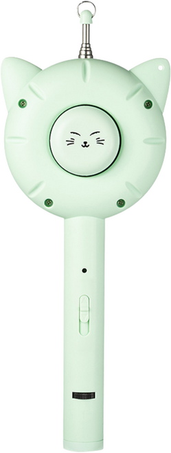 씨엔와우 KC인증 애완동물 낚시대 레이저 LED 털 손질 다기능 장난감 5IN1, 연두색 CN-PRO+낚시대, 1세트