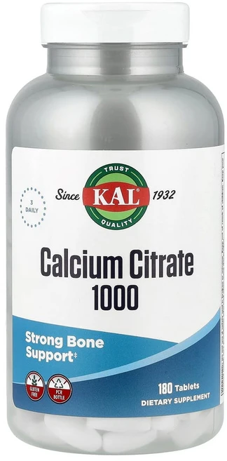 KAL 구연산칼슘 1000 333 mg 180정, 1개 - 쿠팡