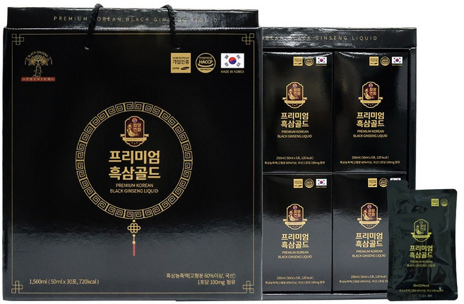 프리미엄 흑삼골드 1+1, 30개, 50ml