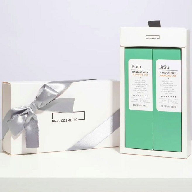 브로이코스메틱 핸드아머 너리싱 무향 핸드크림 선물세트 블랙, 1세트